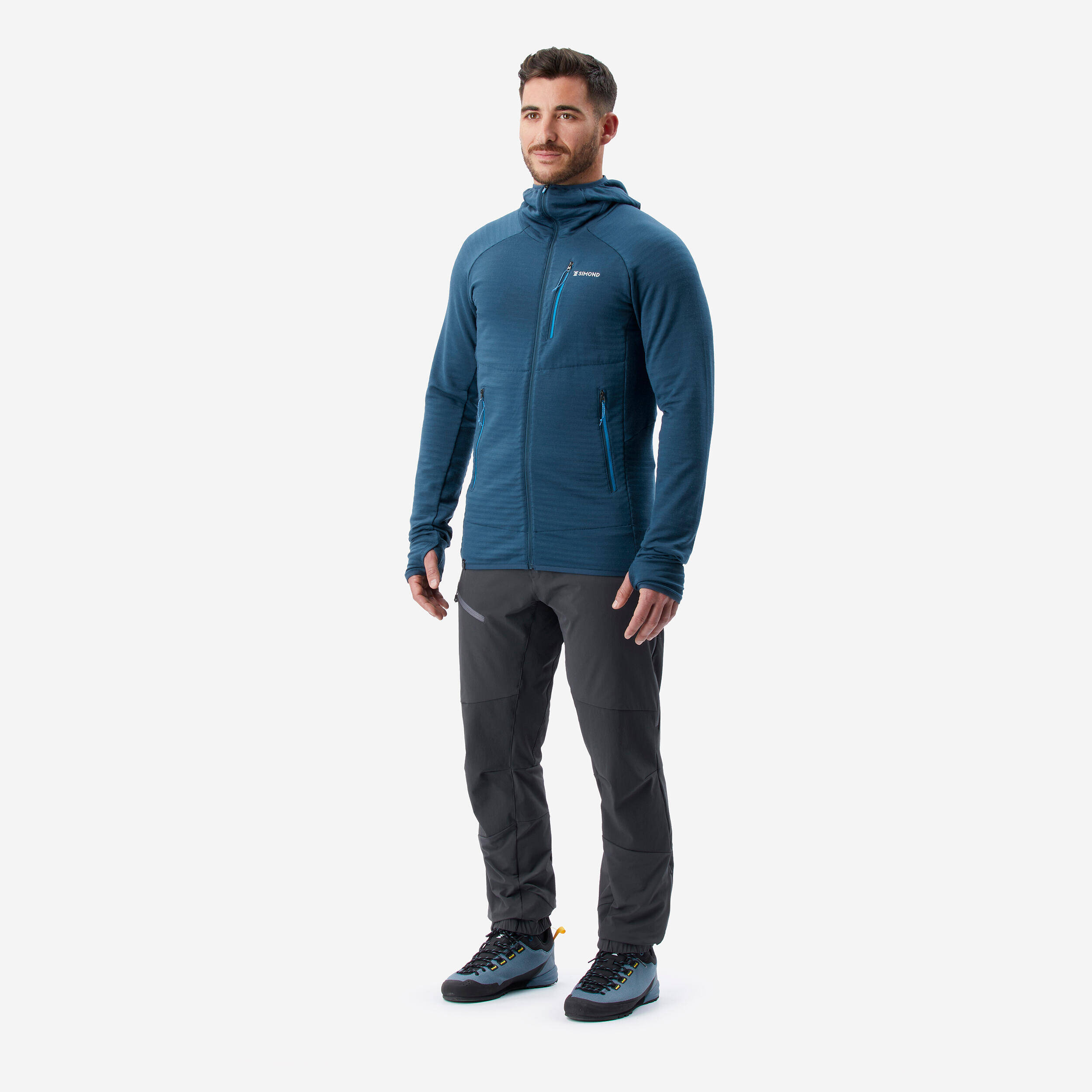 Men’s Mountaineering Trousers - ALPINISM LIGHT EVO - GREY -  3
