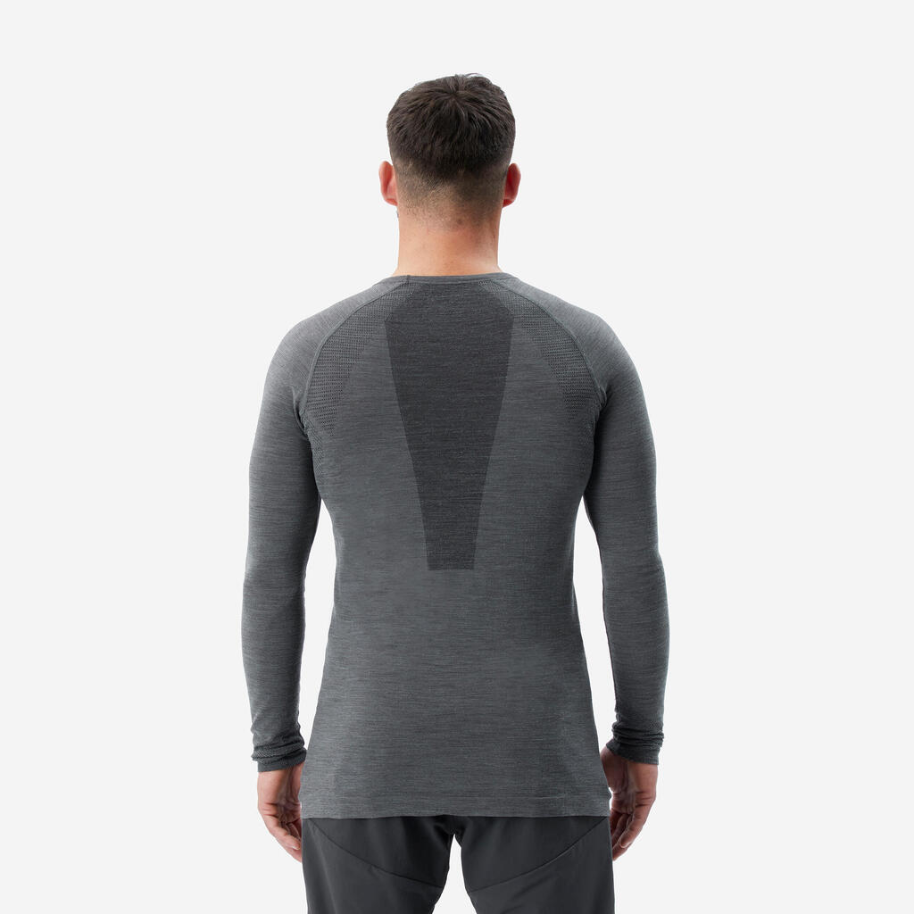 Merinoshirt Herren langarm Seamless - Alpinism