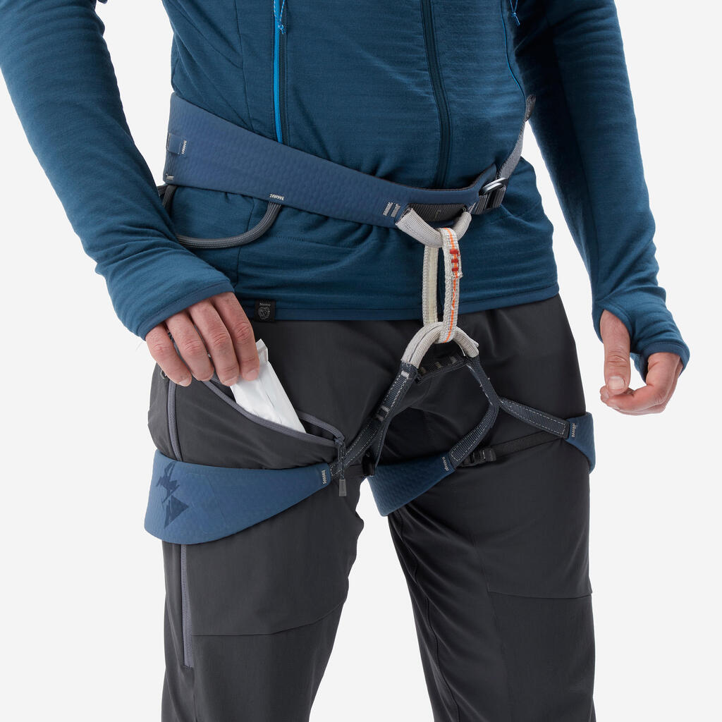 Softshellhose Herren leicht - Alpinism Light EVO grau