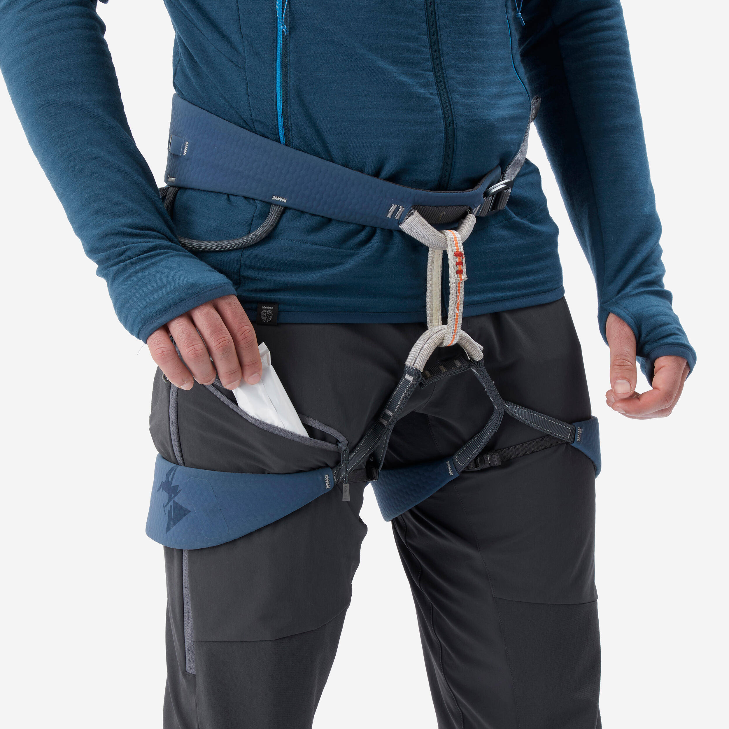 Men’s Mountaineering Trousers - ALPINISM LIGHT EVO - GREY -  4