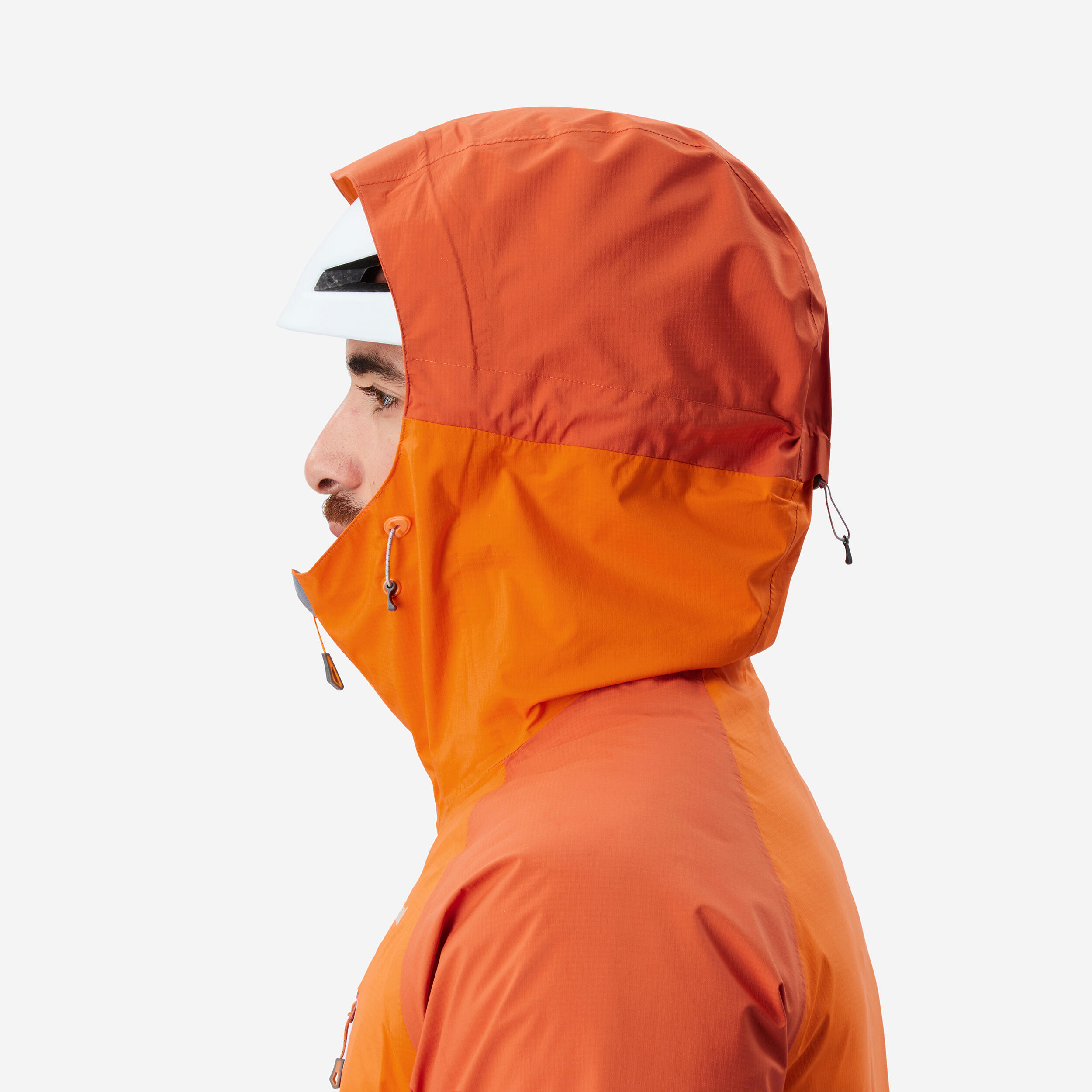 Waterproof mountaineering jacket MEN - ALPINISM LIGHT Orange