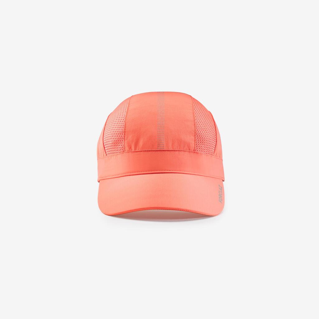 Gorra de trekking ventilada rojo coral MT500
