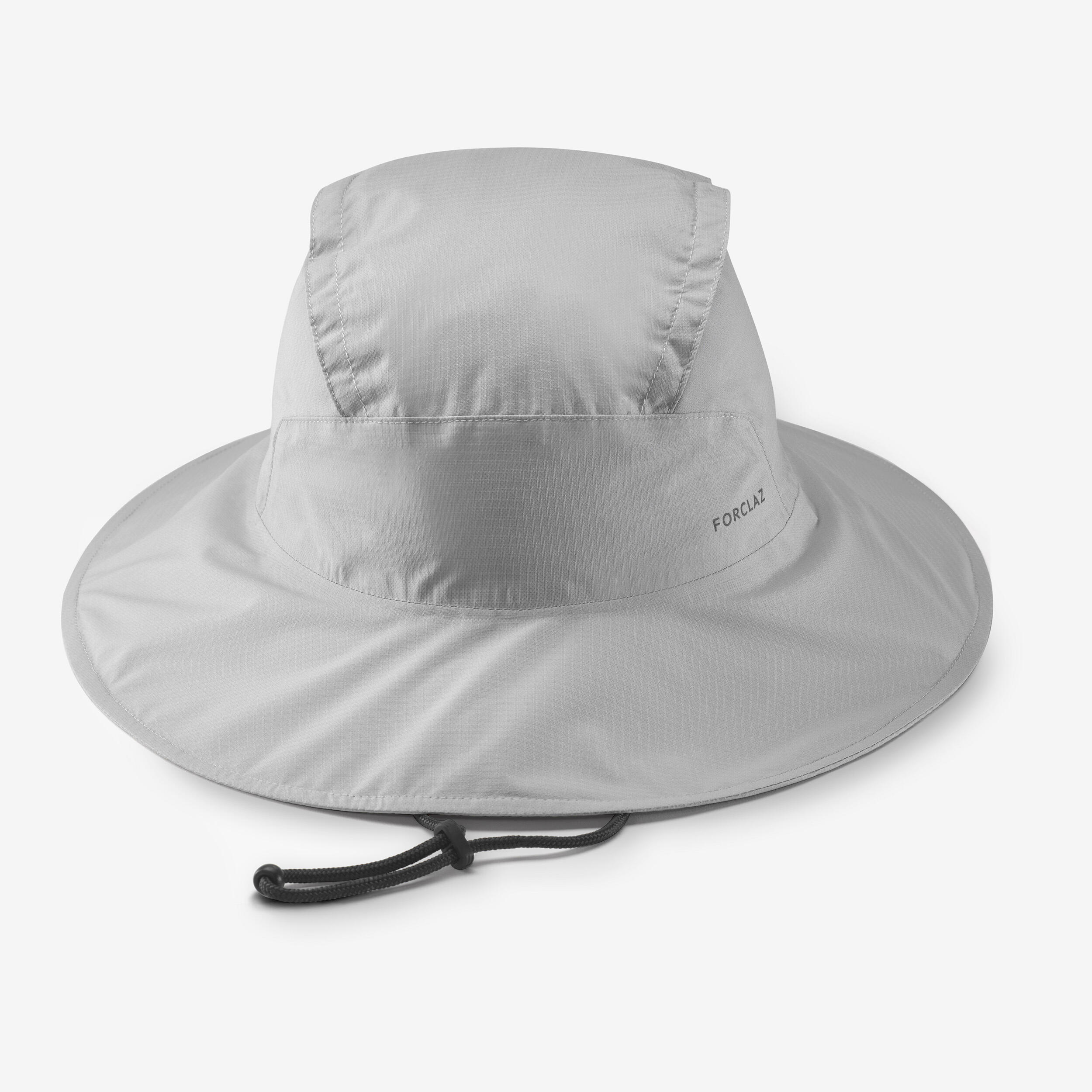 chapeau trekking impermeable - mt900 - gris clair - forclaz