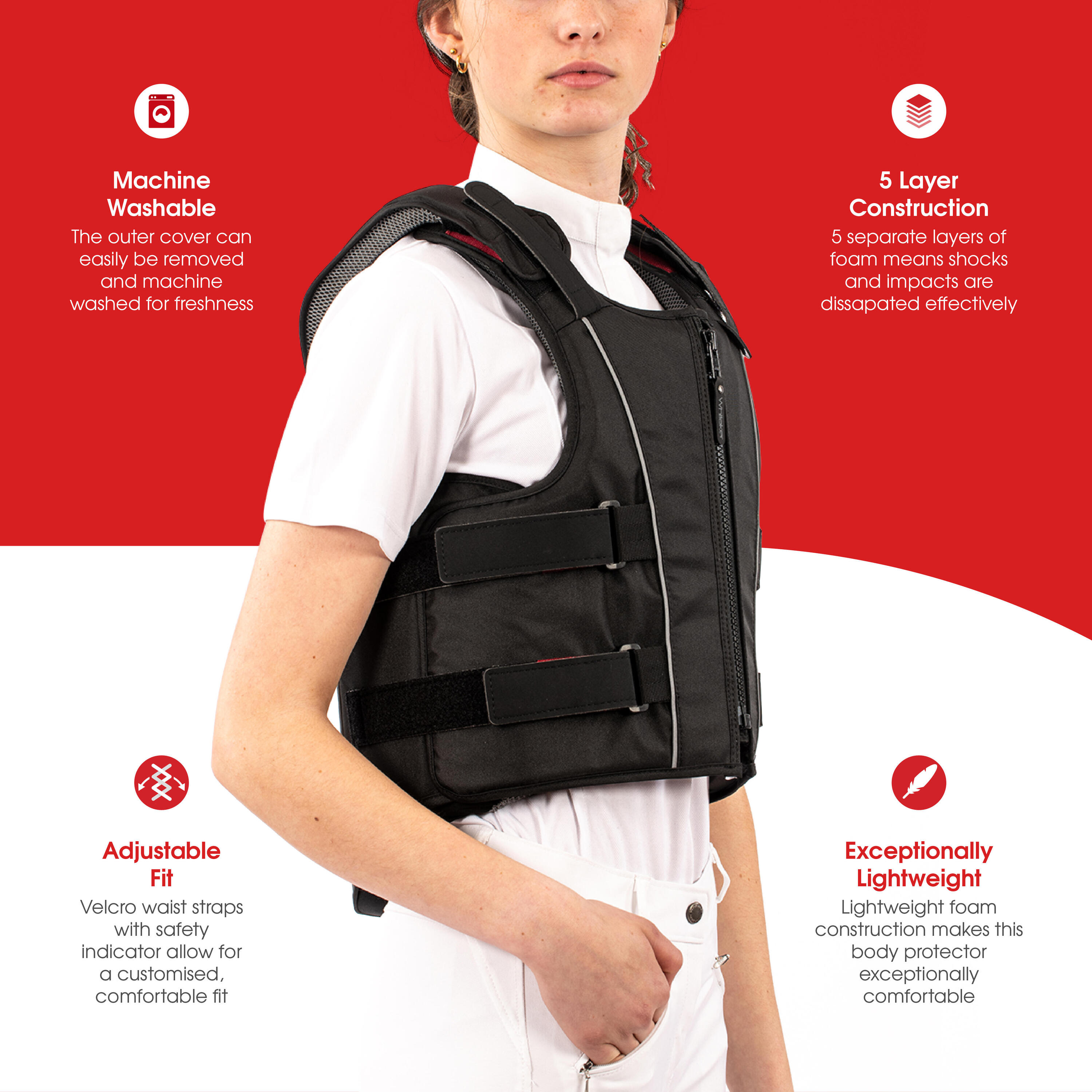 John Whitaker PRO adult body protector JOHN WHITAKER Decathlon