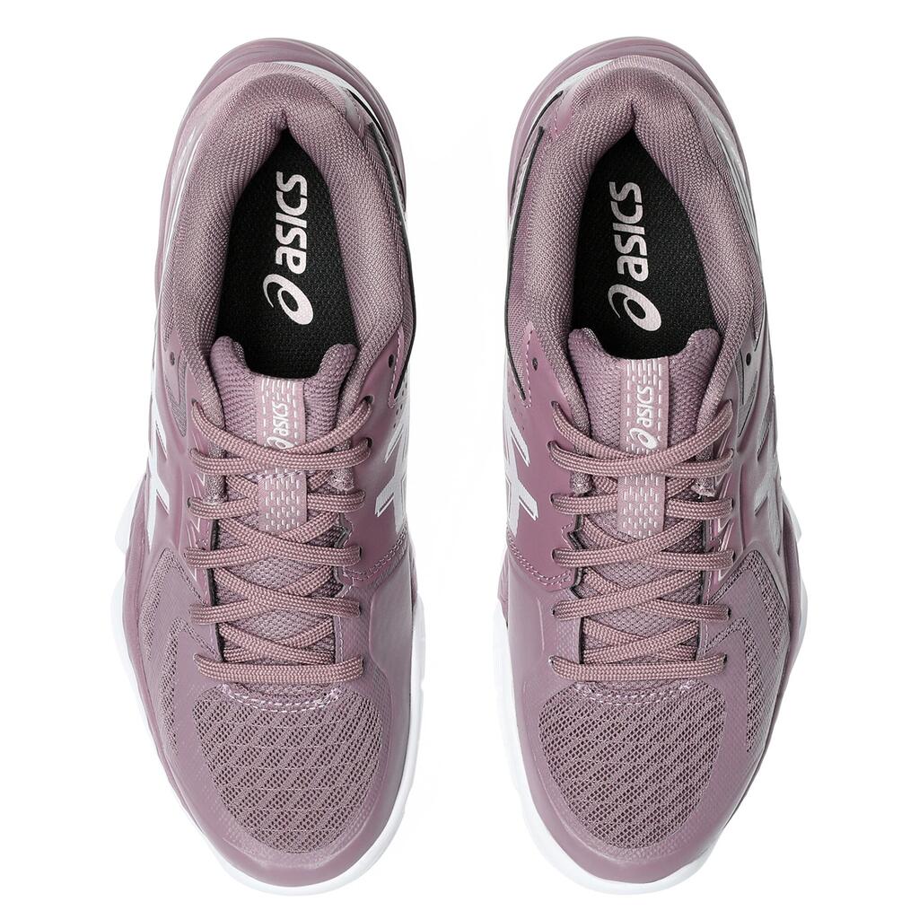 Damen Squash- und Badmintonschuh - ASICS Blade FF Dusty Mauve/White