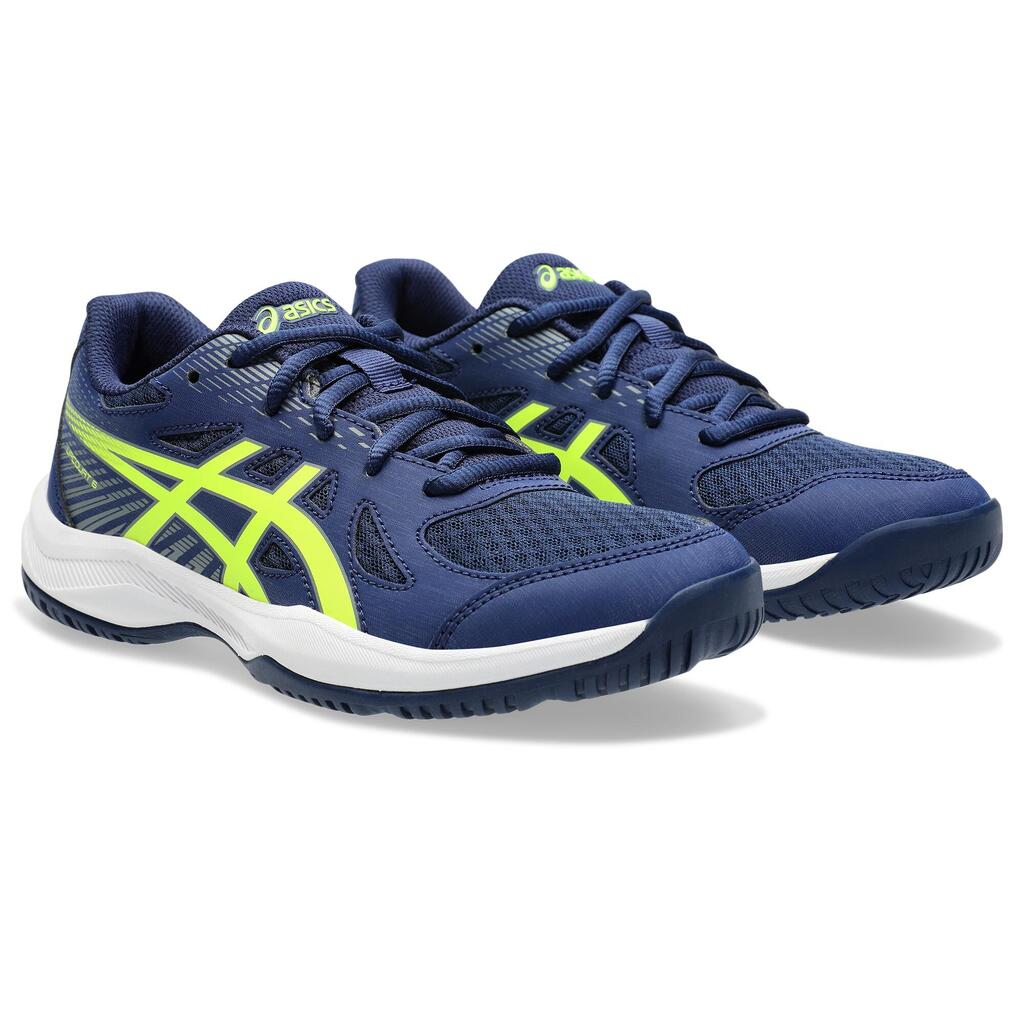 Kinder Hallenschuhe - ASICS Upcourt 6 GS blue/yellow