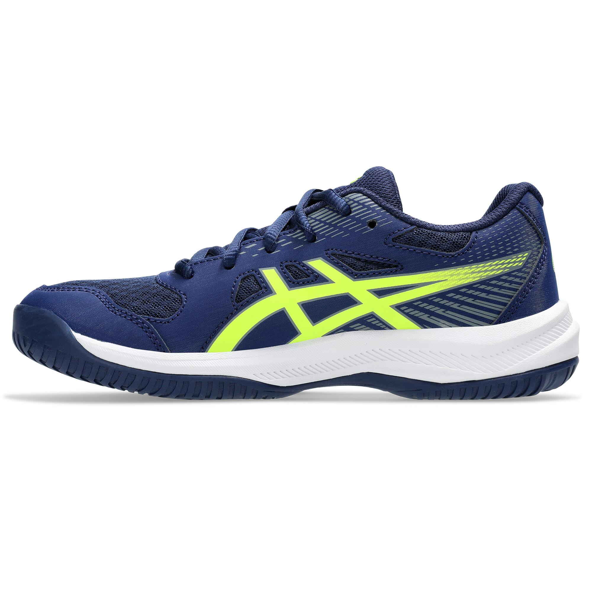 Kinder Hallenschuhe - ASICS Upcourt 6 GS blue/yellow 2/8