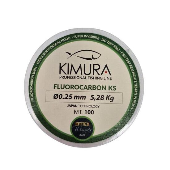 Filo pesca fluorocarbon 100% Kimura KS 100m