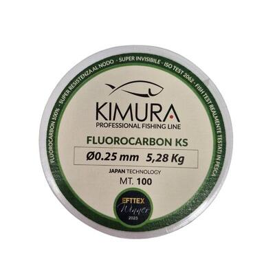 Filo pesca fluorocarbon 100% Kimura KS 100m
