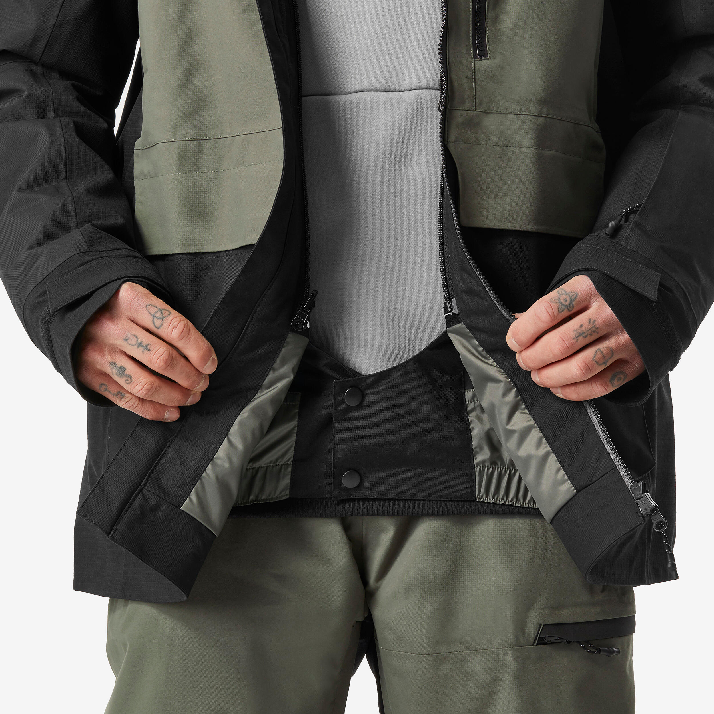 スキー Decathlon- France Ski& Snowboard-Jacket Men's Ski and Snowboard Jacket - 100 - Black