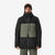 Veste de snowboard chaude et résistante homme, snb 500 ziprotect kaki et noir