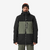 Veste de snowboard chaude et résistante homme, snb 500 ziprotect kaki et noir
