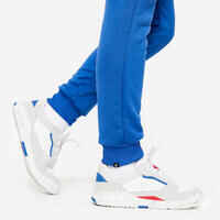 Kids' Unisex Warm Breathable Synthetic Jogging Bottoms S500 - Blue