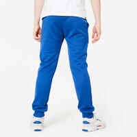 Kids' Unisex Warm Breathable Synthetic Jogging Bottoms S500 - Blue