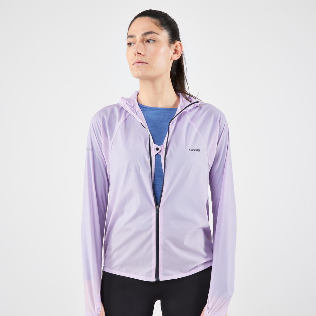 Laufjacke Trailrunning Damen winddicht - Run 900 Wind blau