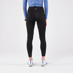 LEGGING RUNNING KIPRUN RUN 100 FEMME CHAUD NOIR