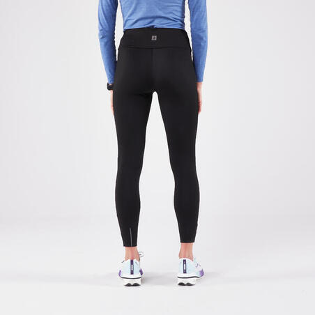 Legging de running chaud femme - KIPRUN Run 100 Warm Noir