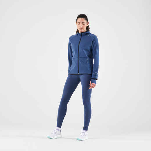 
      Legging chaud de running Femme- KIPRUN Run 500 Warm Bleu abysse
  