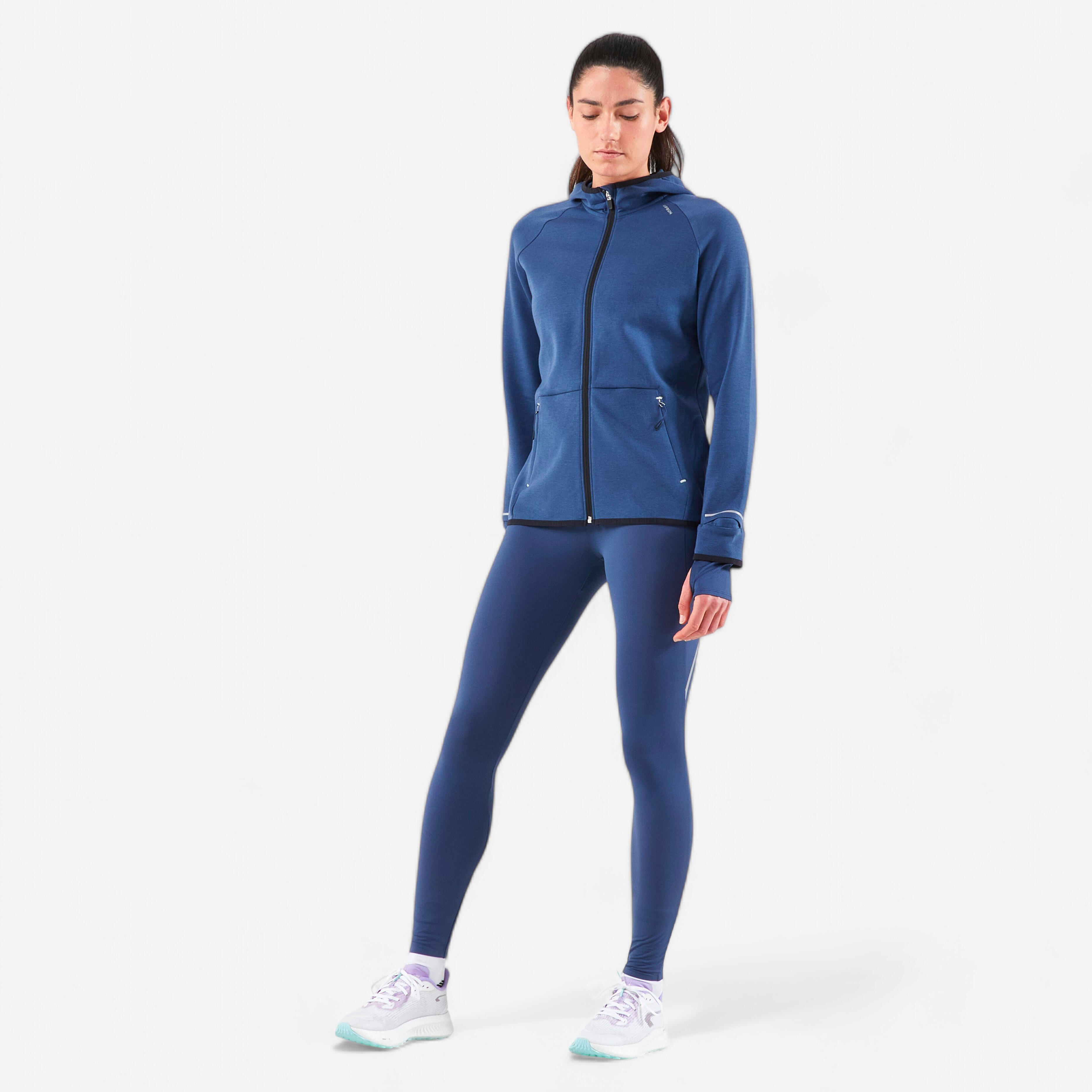 Women's Leggings Run 500 Warm - Abyss Blue