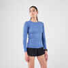 Moteriški orui laidūs bėgimo marškinėliai „Kiprun Skincare“, šviesiai mėlyna