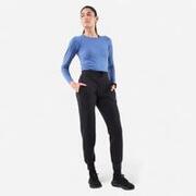 Pantalon călduros de alergare KIPRUN Run 500 Warm Negru Damă