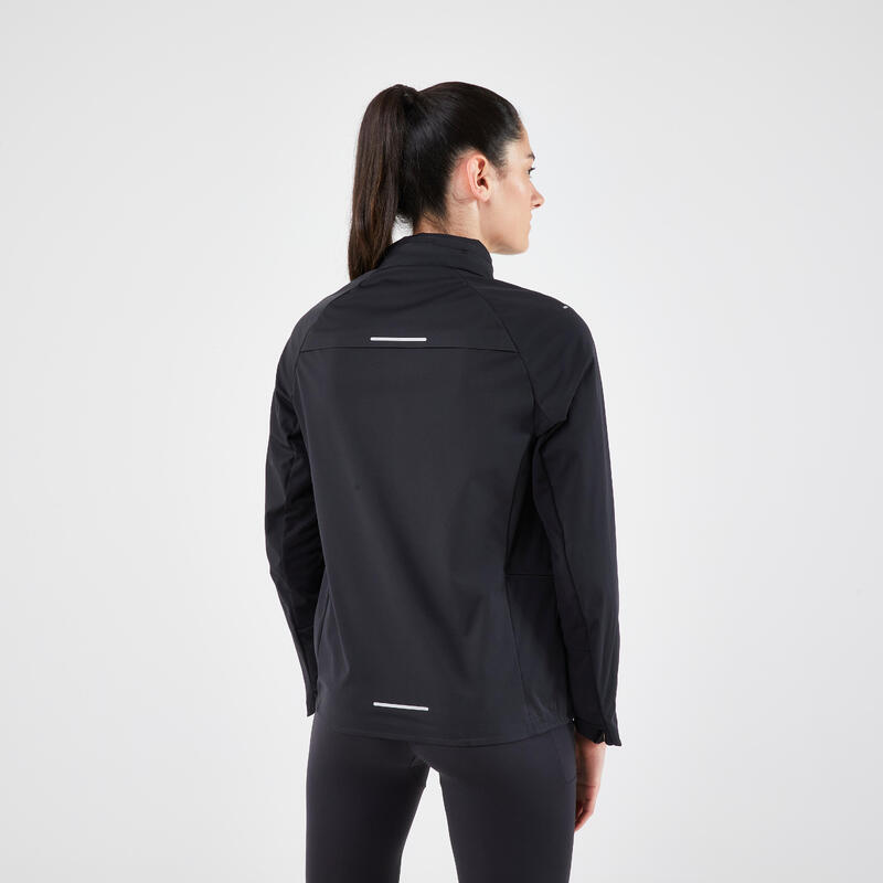 Veste chaude de running Femme - KIPRUN Run 900 Warm Regul Noir