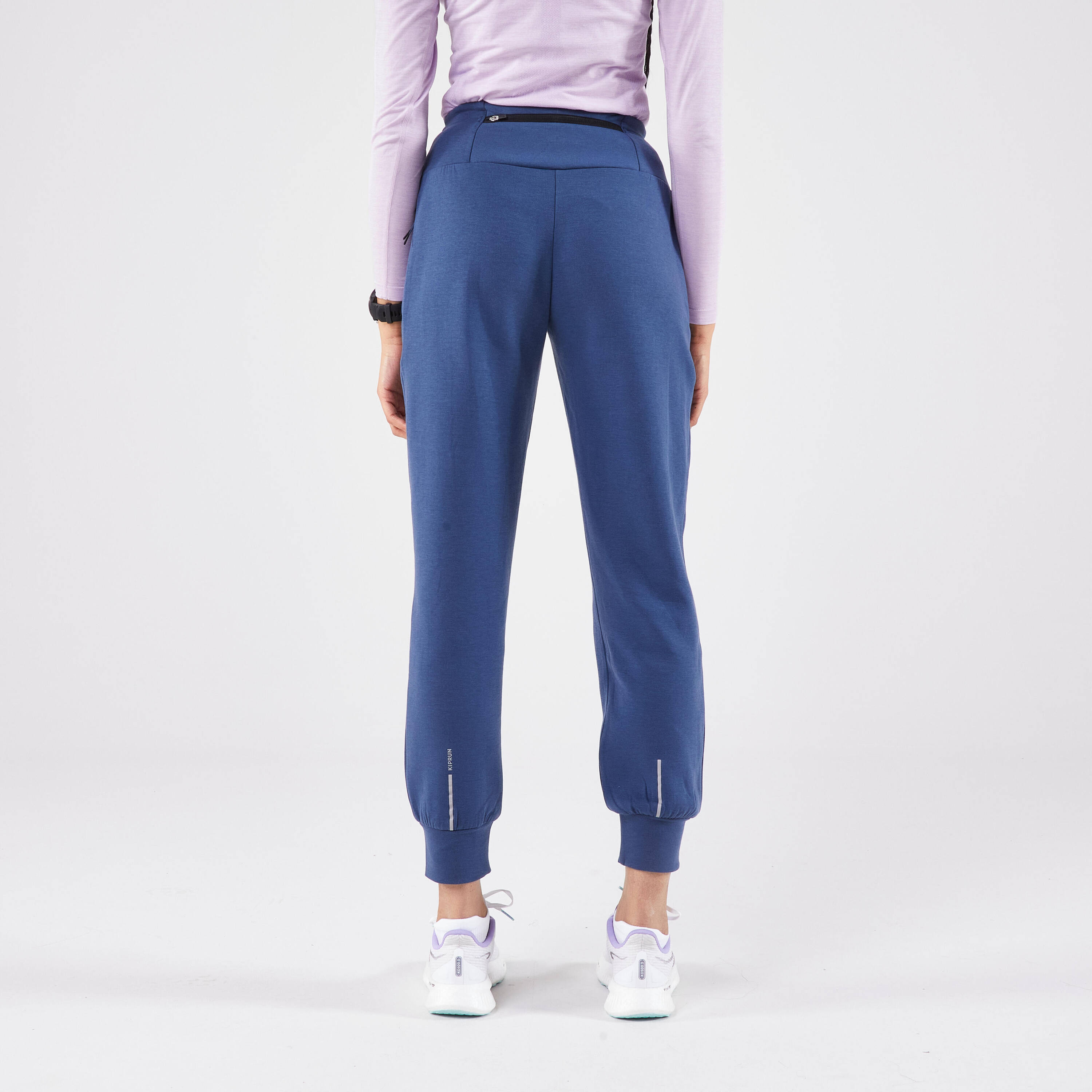 Women's warm running trousers-KIPRUN RUN 500 Warm-Abyss blue -  3