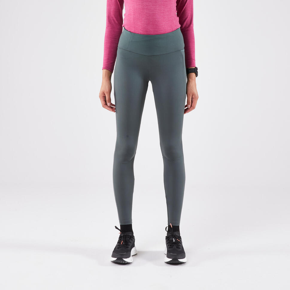 Legginsy do biegania damskie Kiprun Run 500 Warm ocieplane