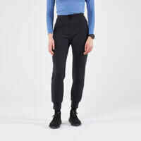 Women's warm running trousers-KIPRUN RUN 500 Warm-Black