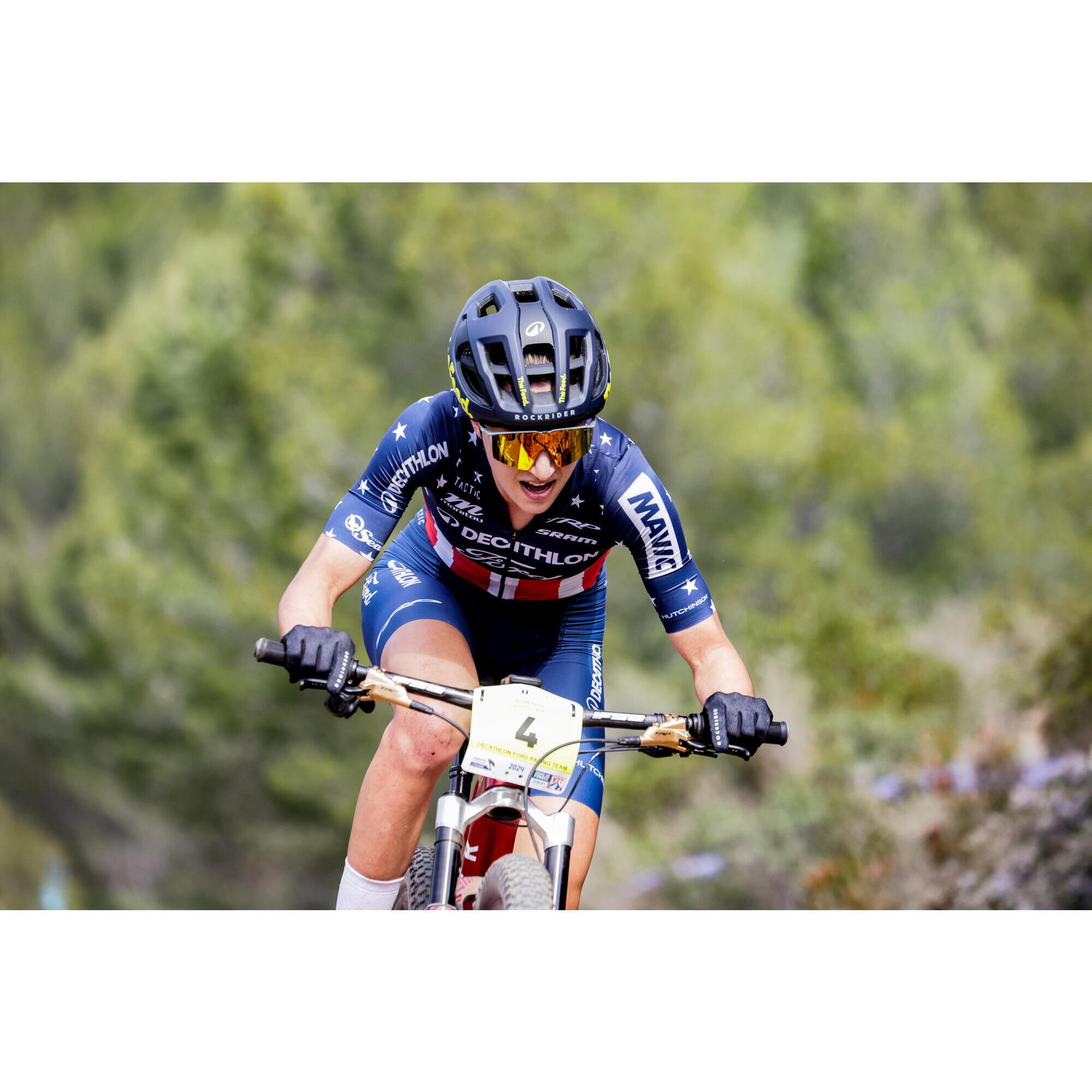 Cuissard velo vtt cross country xc rockrider racing team replica TACTIC Decathlon