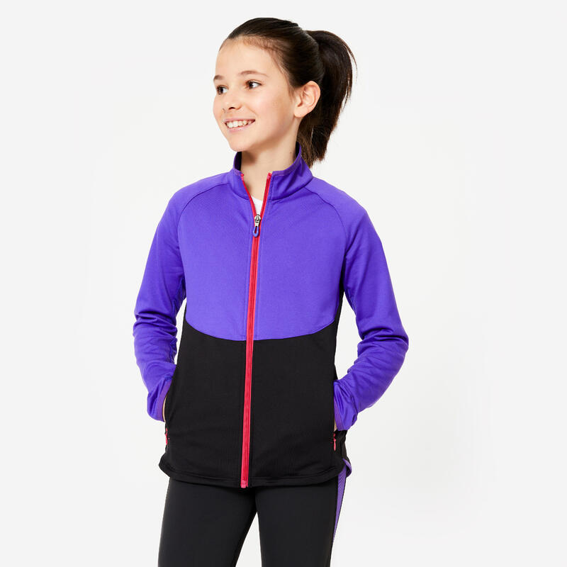 Trainingsjacke Mädchen tailliert - rosa