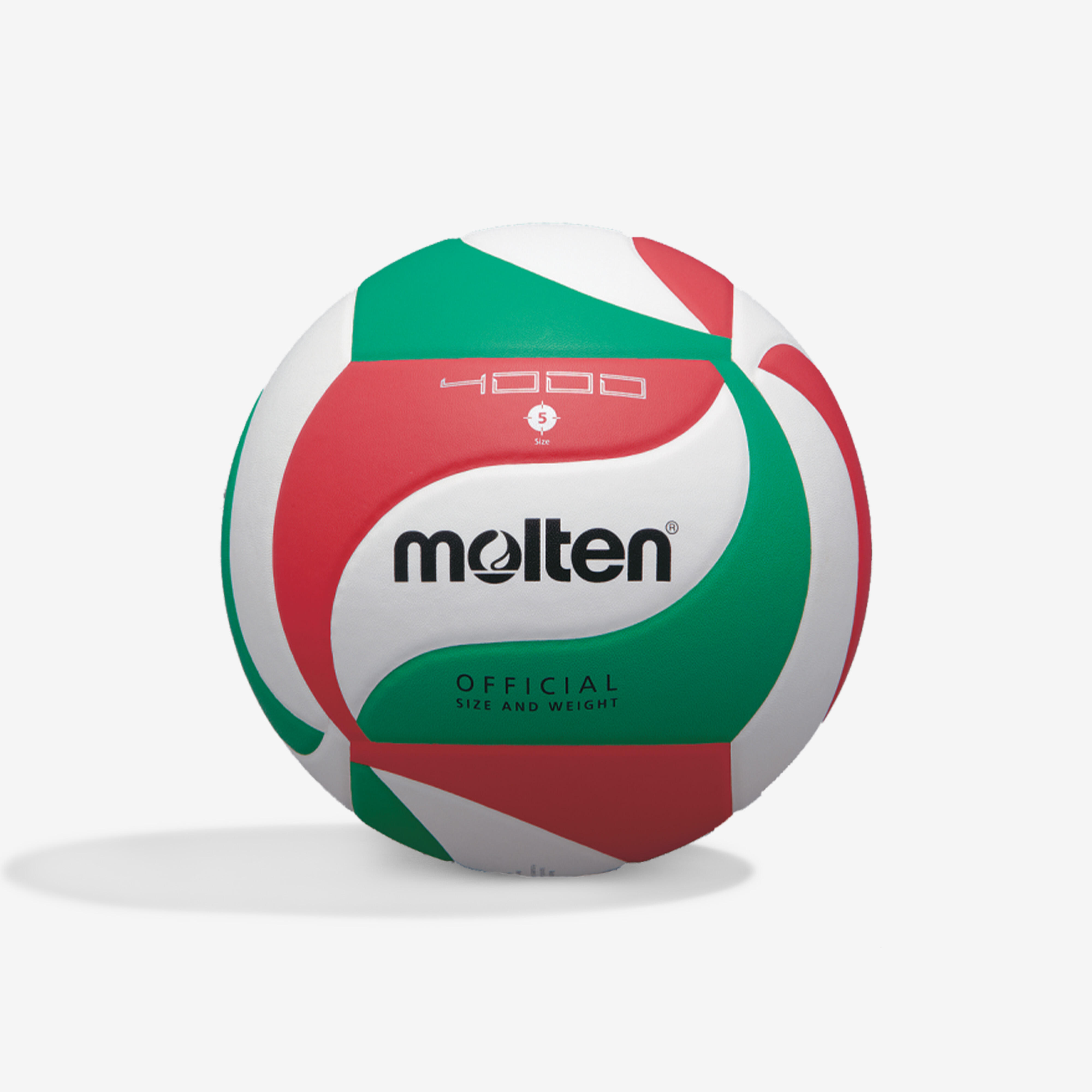Volleyball Grösse 5 - MOLTEN V5M4000 rot/grün