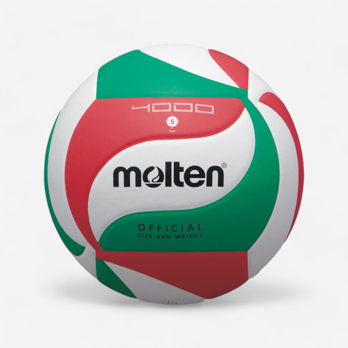 Ballon de volleyball taille 5 adulte - V5M4000 rouge vert