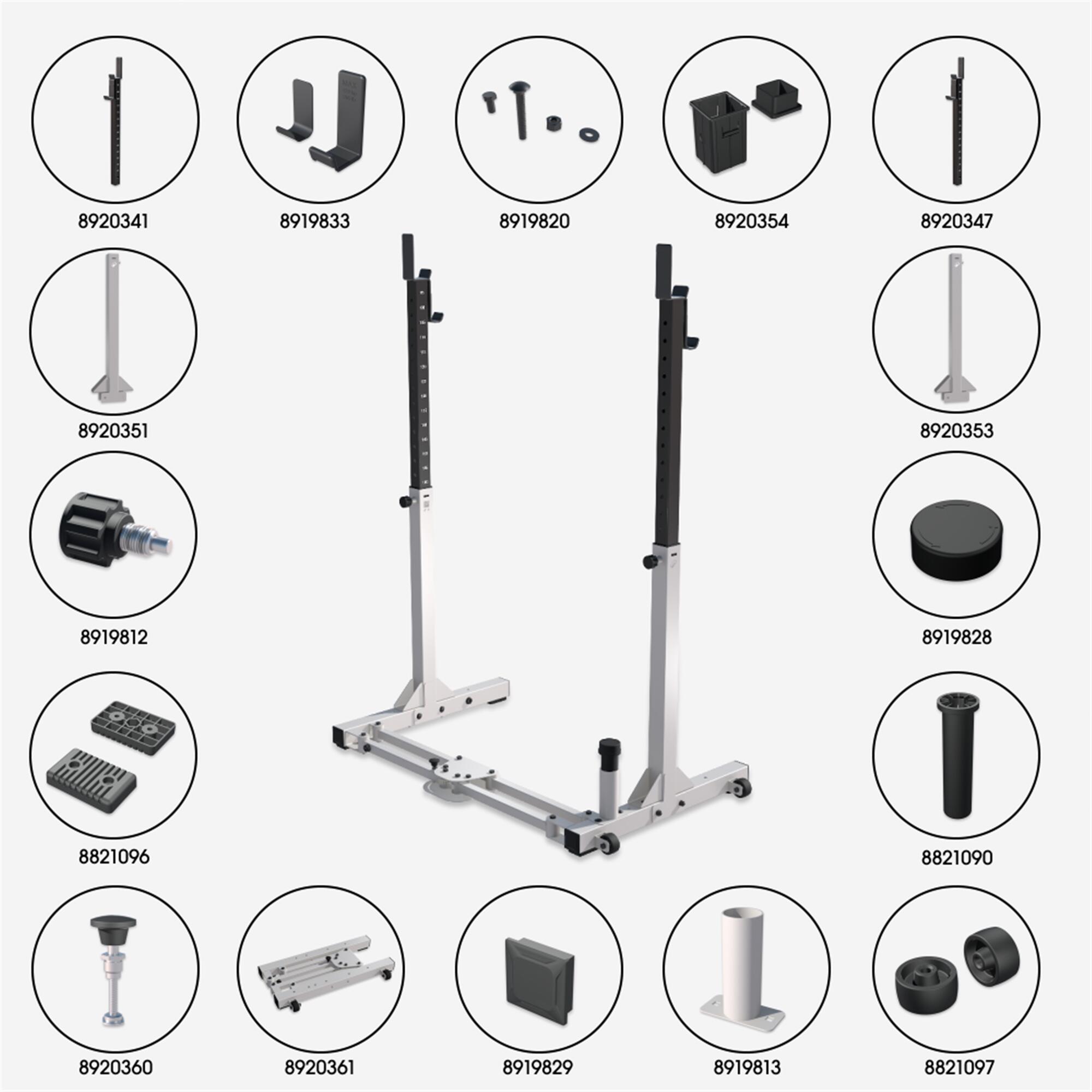Ultra-Compact 2-Second Fold-Down Weight Training Rack 120 kg - CORENGTH
