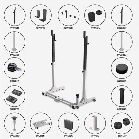 Ultra-Compact 2-Second Fold-Down Weight Training Rack 120 kg