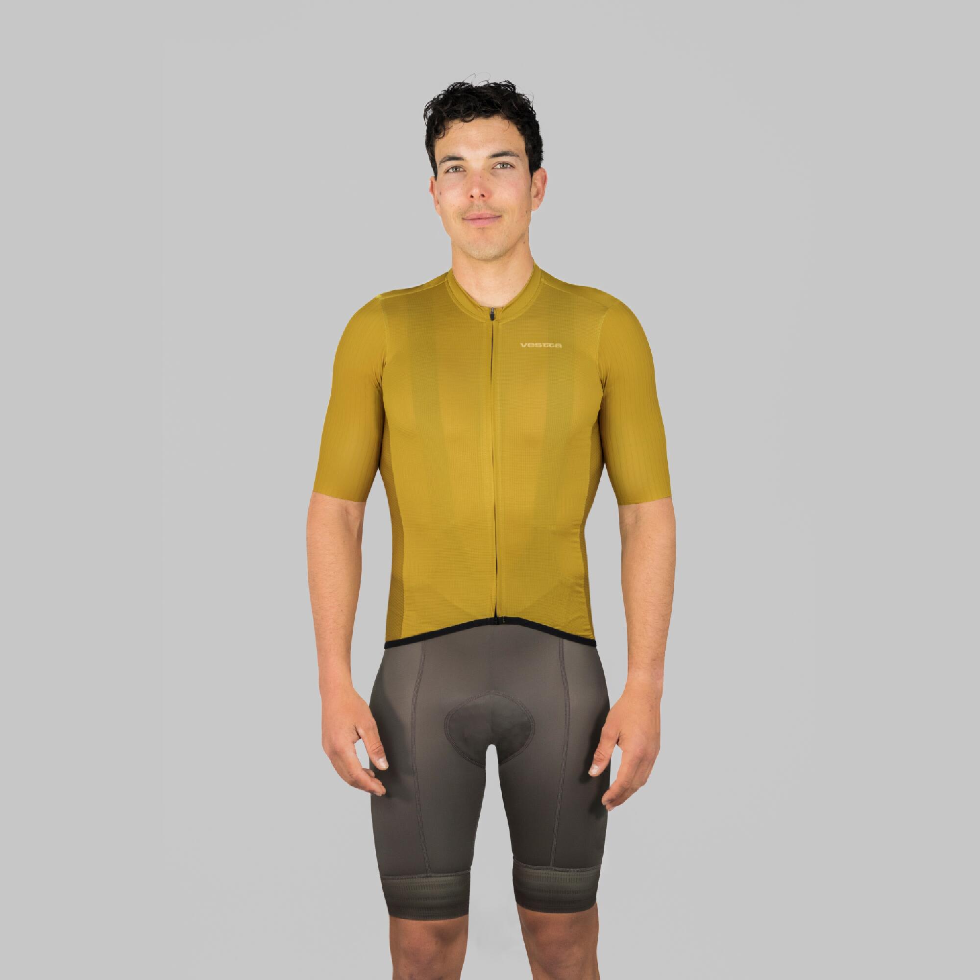 Mallot Ciclisme Vestta Pro Plus Caqui Màniga Curta Unisex 2/10