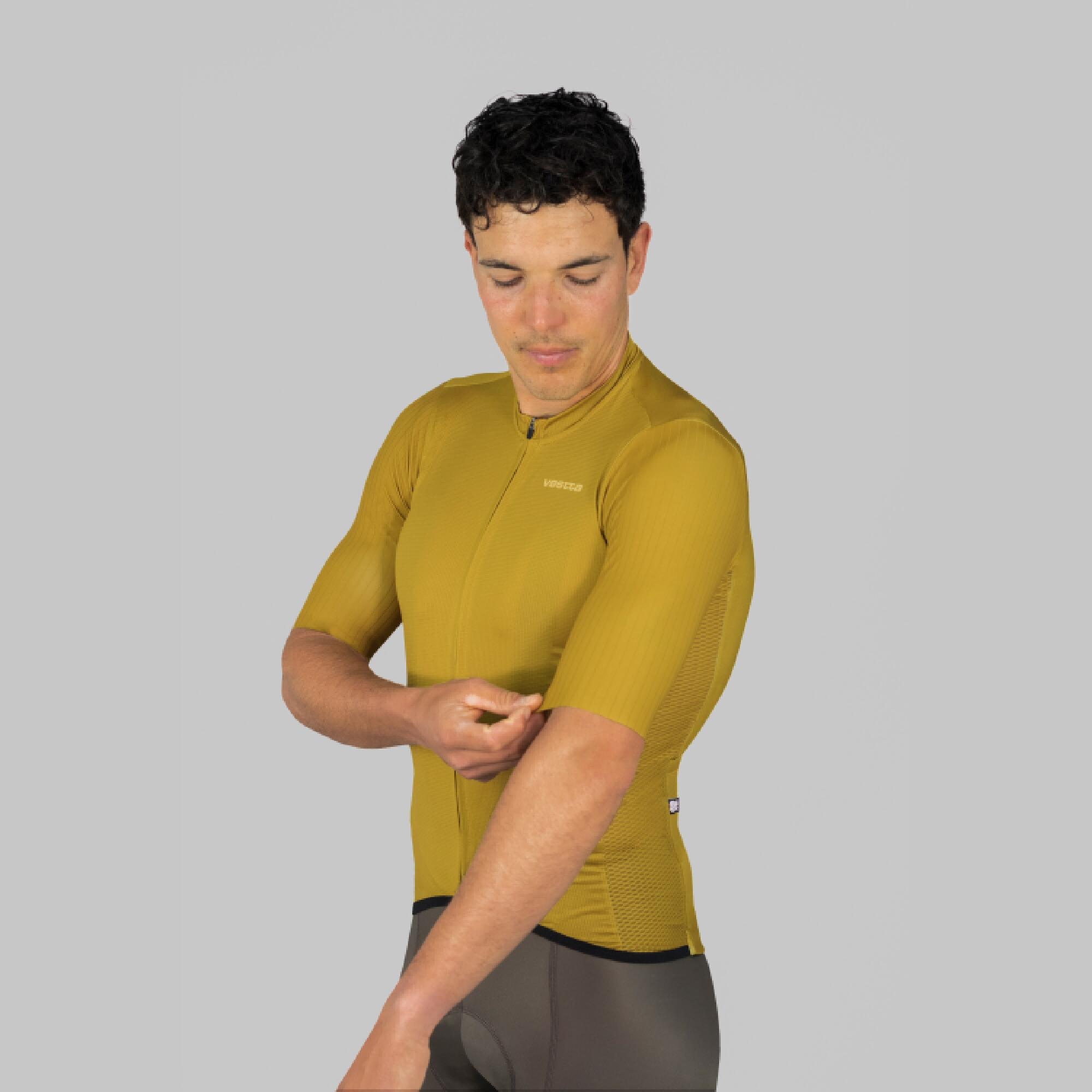 Mallot Ciclisme Vestta Pro Plus Caqui Màniga Curta Unisex 3/10