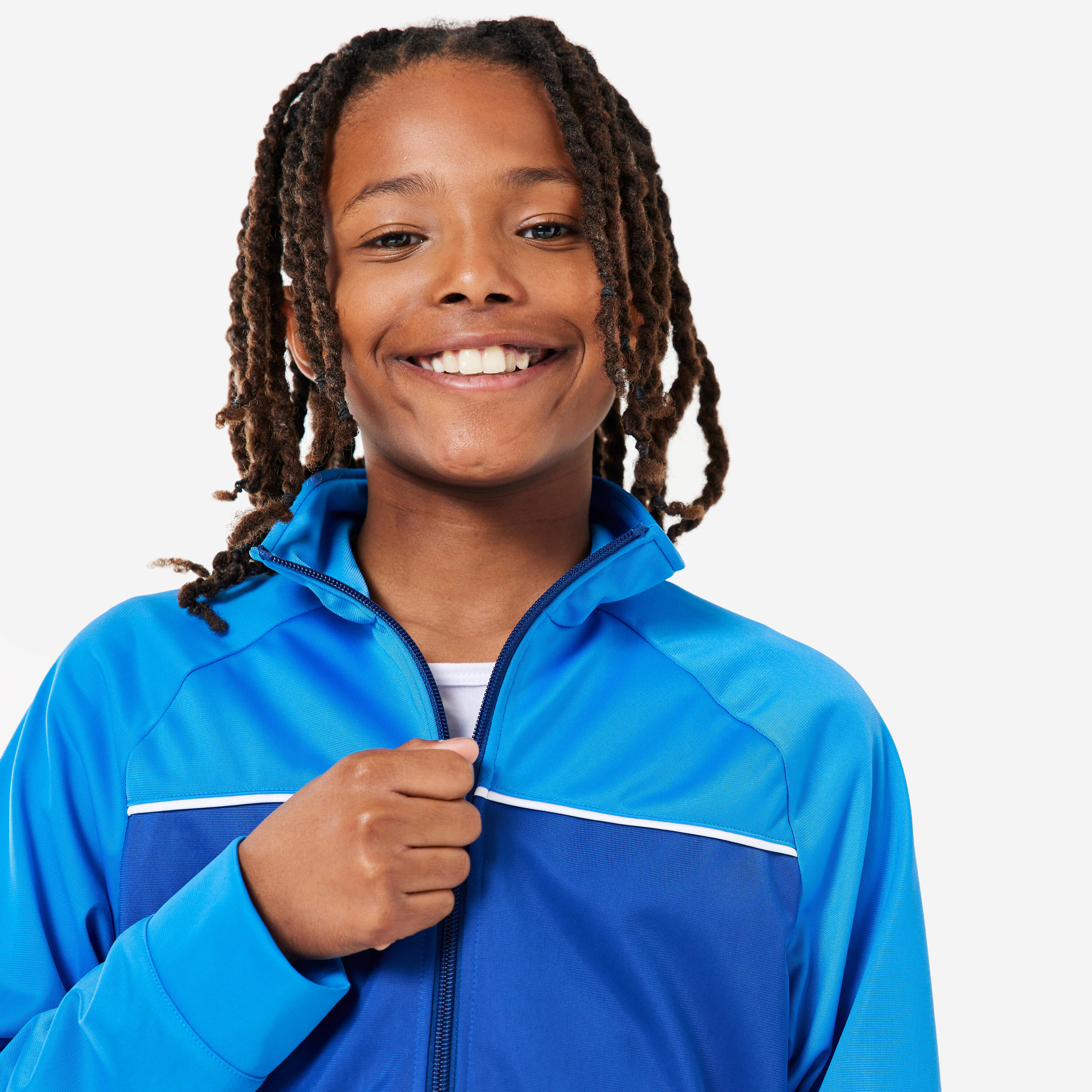 Kids' Tracksuit - Blue/White -  3