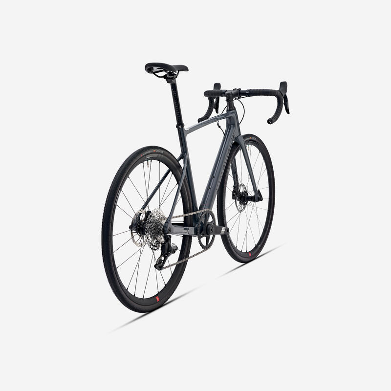 Bicicletă șosea Endurance Allroad SRAM APEX AXS 1x12V, NCR CF Gri