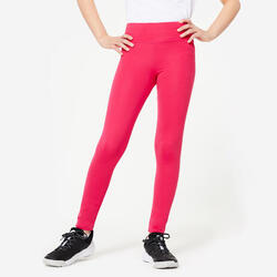 Legging taille haute et respirant fille, rose foncé