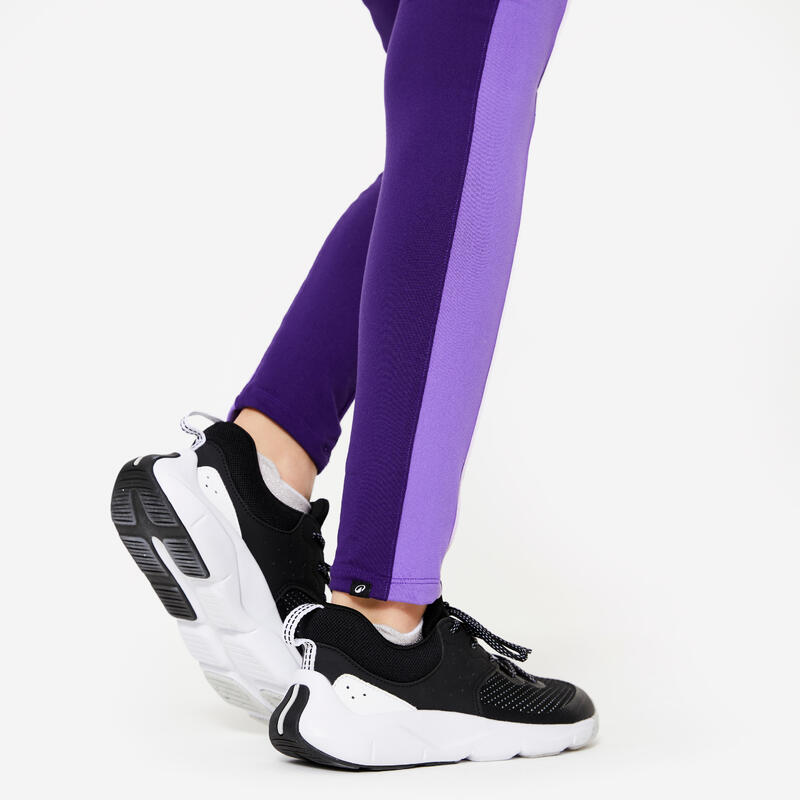 Legging taille haute avec poches, violet