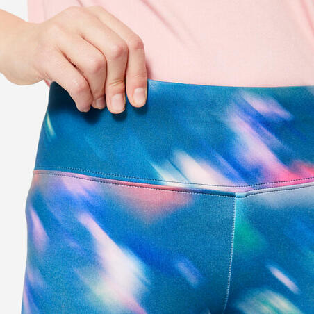 Легінси спортивні дитячі 500 різнокольорові з принтом