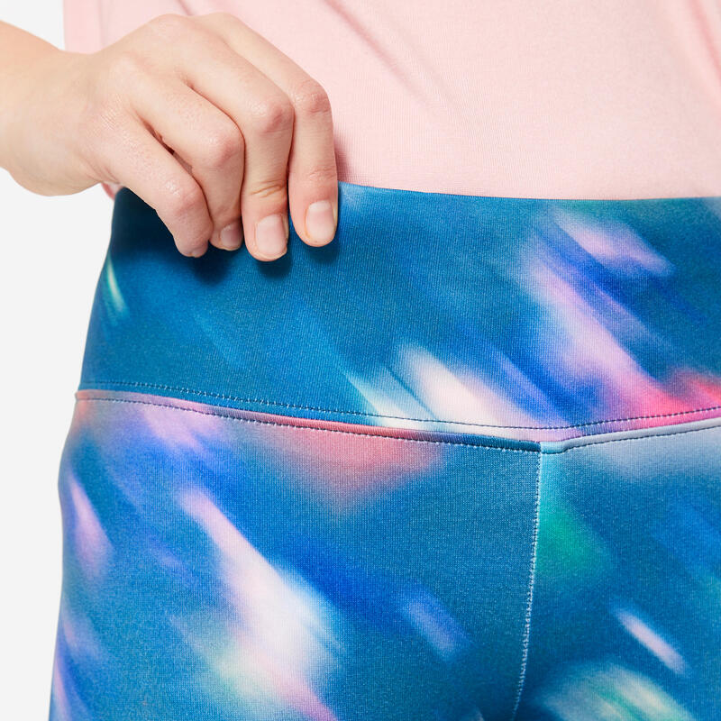 Leggings Respiráveis de Educação Física Menina Estampado Multicolor