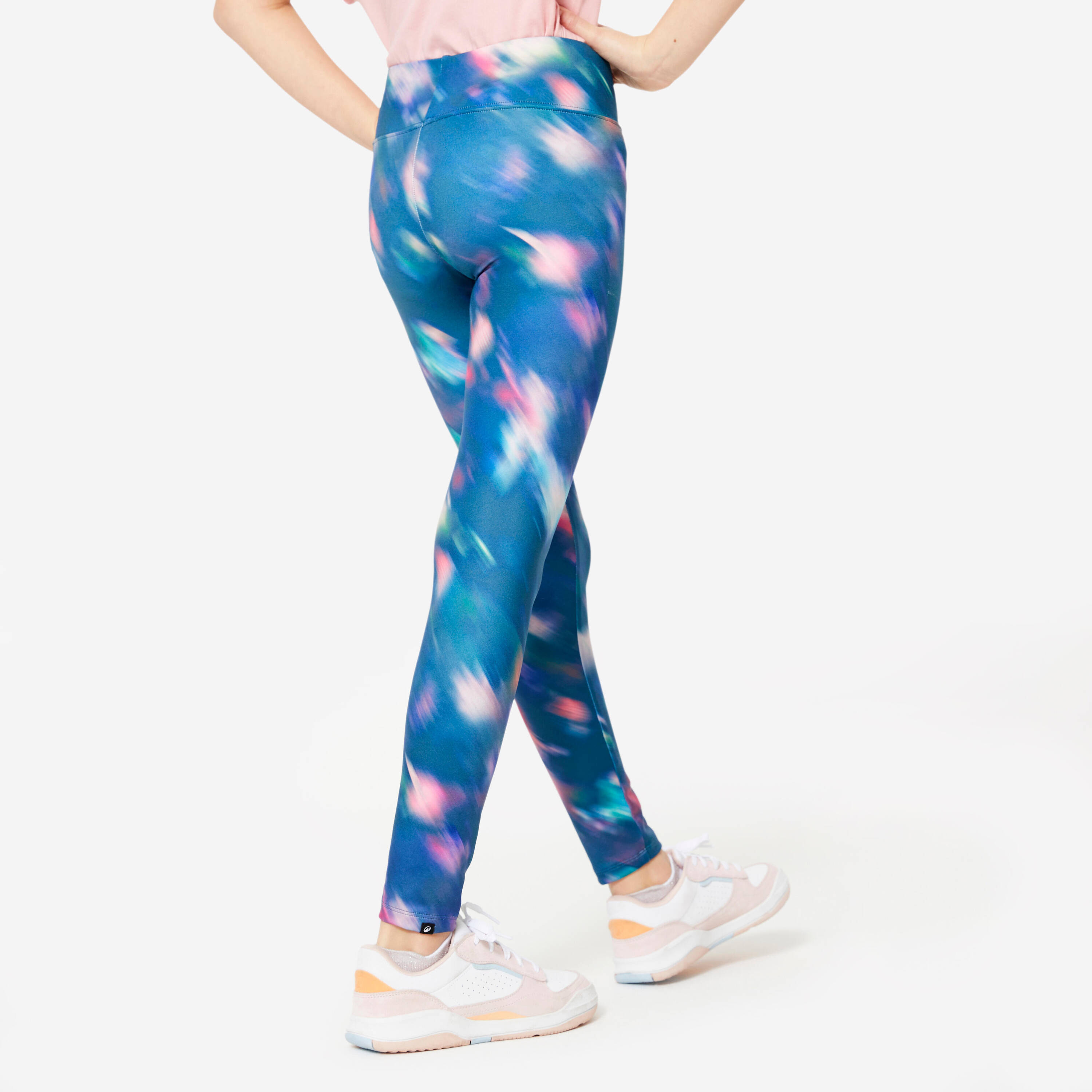 Girl's Breathable Leggings 500 - Multi-color Print -  4