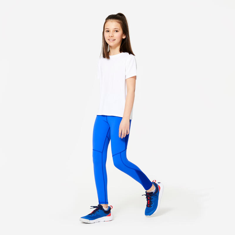 Legging respirant fille - bleu