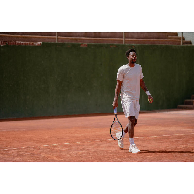 Erkek Kısa Kollu Tenis Tişörtü - Bej - Dry - Gaël Monfils