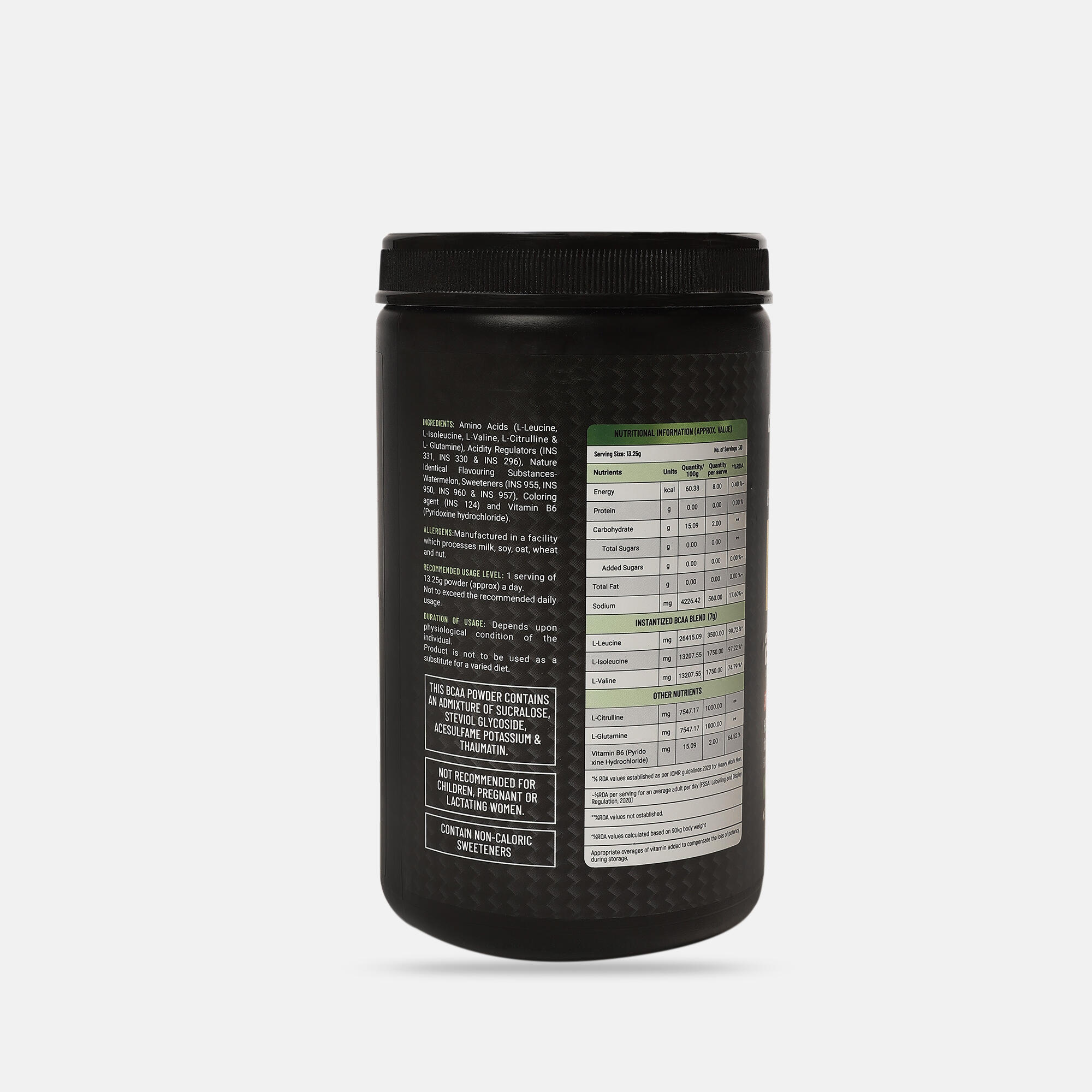 BCAA Watermelon 400g - Essential Amino Acids, Reduces Fatigue, Vitamin-Enriched