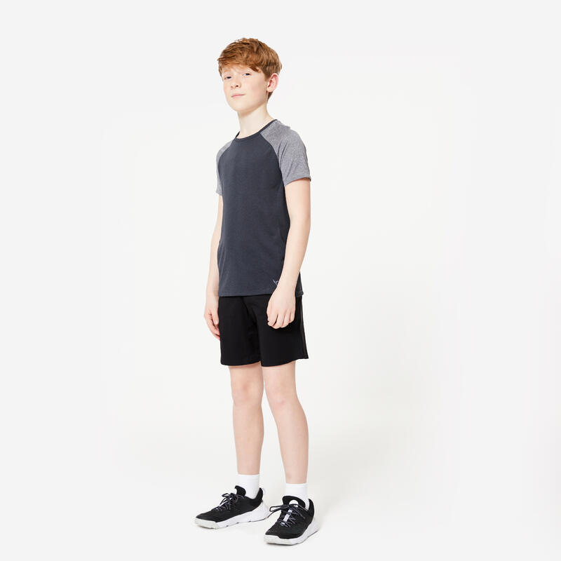 Ademend technisch T-shirt voor kinderen S580 zwart