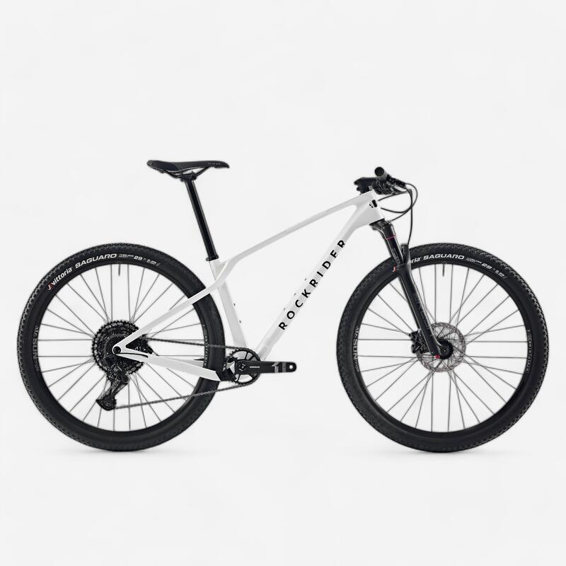 Vélo VTT semi-rigide XC cadre carbone RACE 900 NX reconditionné, Blanc