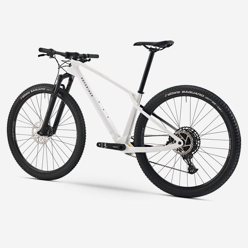 Bicicletă MTB semi-rigidă XC cadru carbon RACE 900 NX Alb